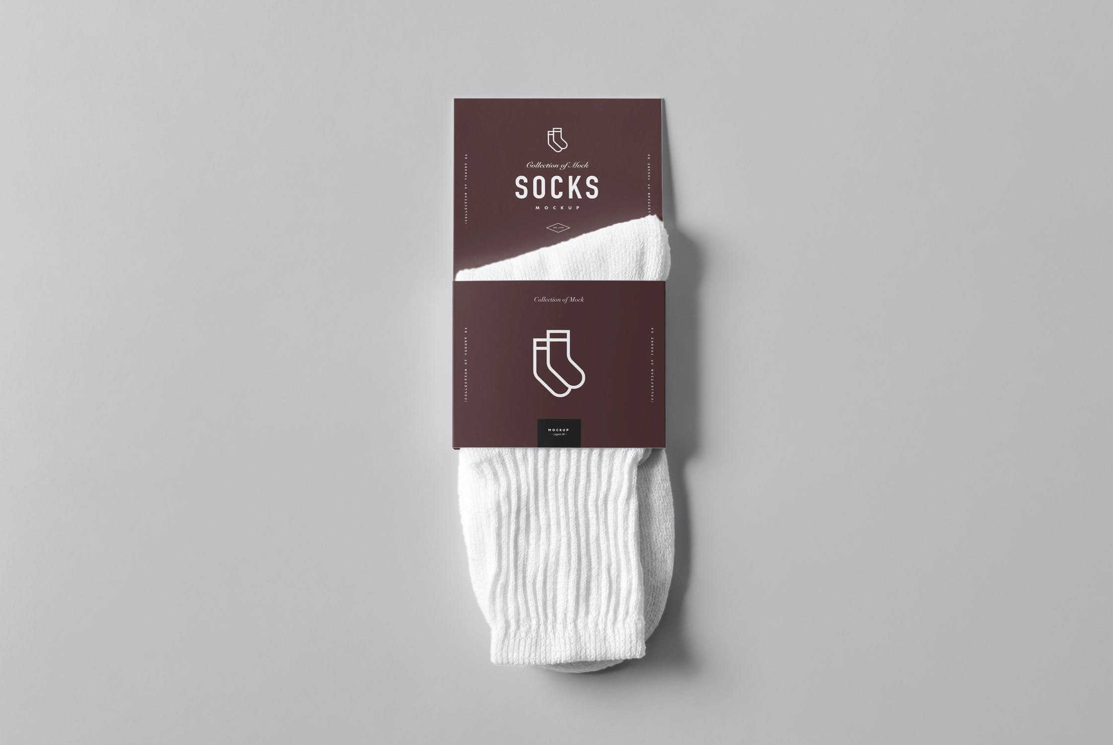 8款袜子包装标签样机模板 Socks Package Mockup_img_2