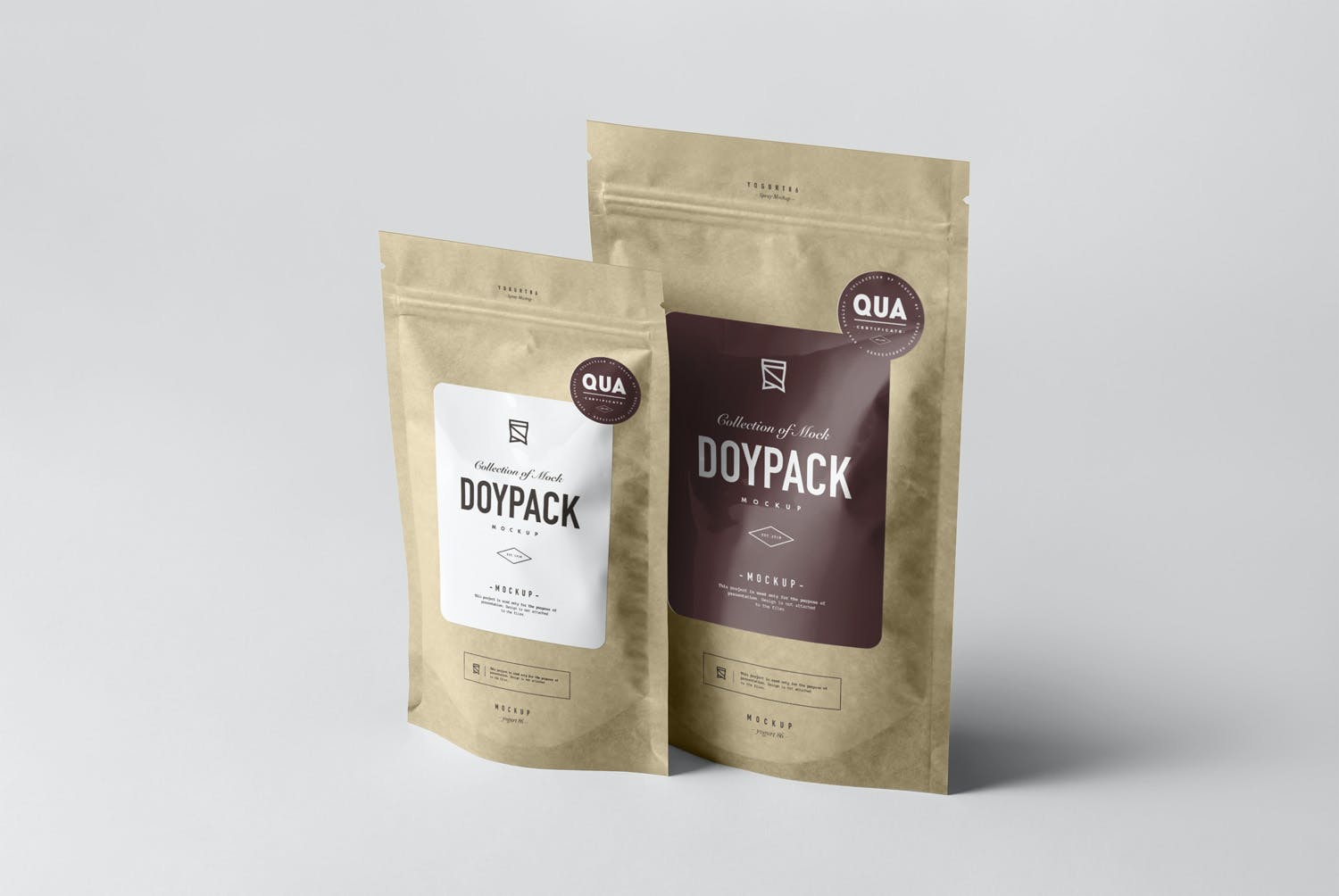 8款食品小零食自封包装袋样机 Doypack Mockup 3_img_2