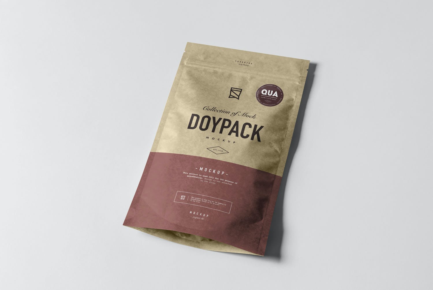 8款食品小零食自封包装袋样机 Doypack Mockup 3_img_2