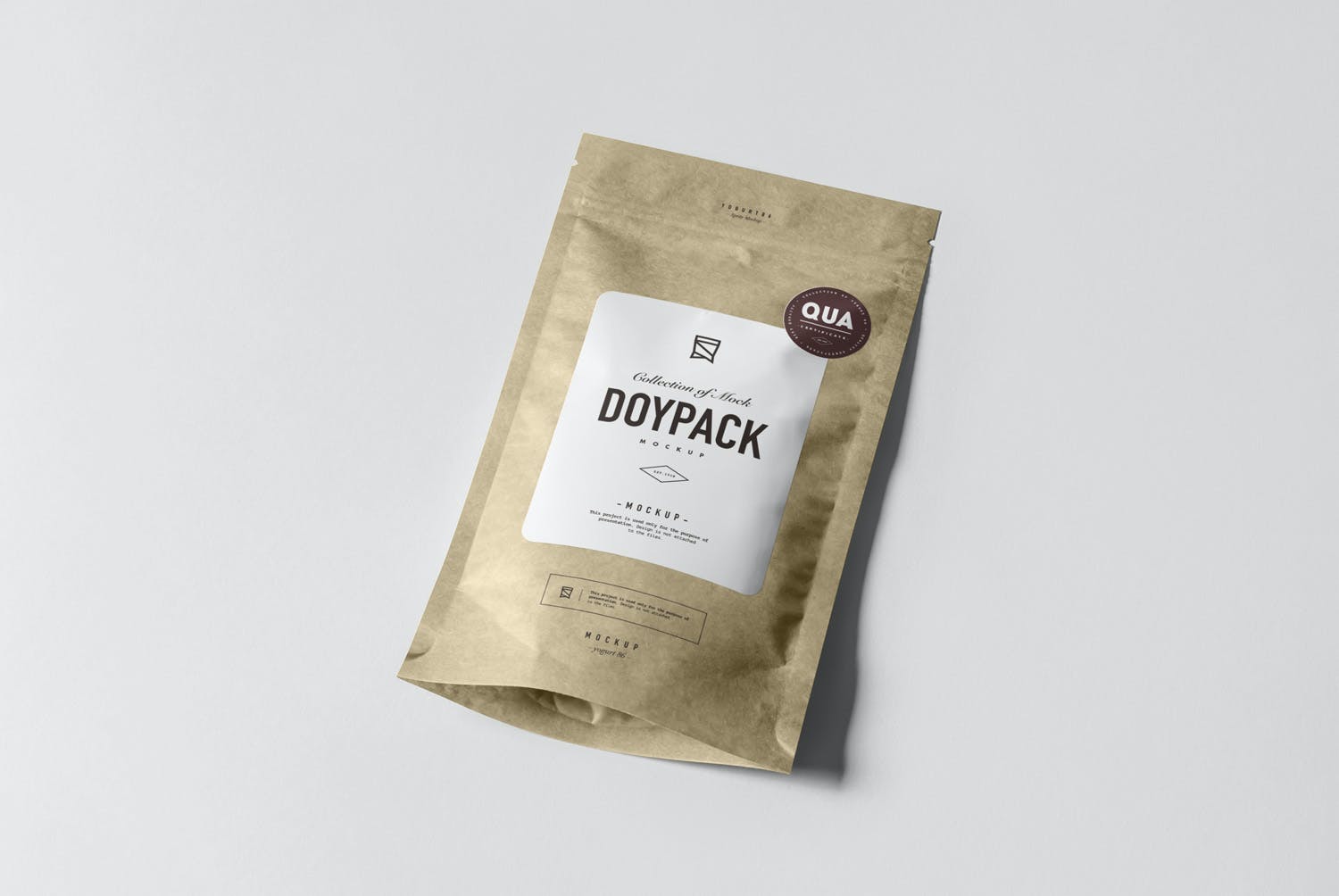 8款食品小零食自封包装袋样机 Doypack Mockup 3_img_2