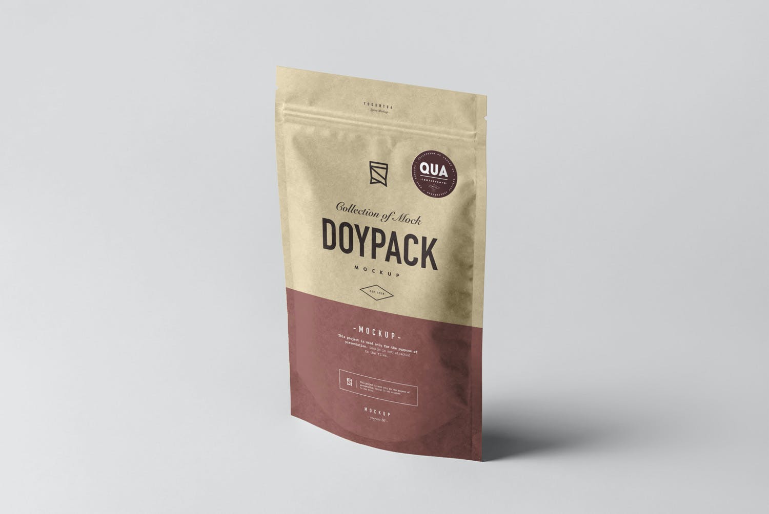 8款食品小零食自封包装袋样机 Doypack Mockup 3_img_2