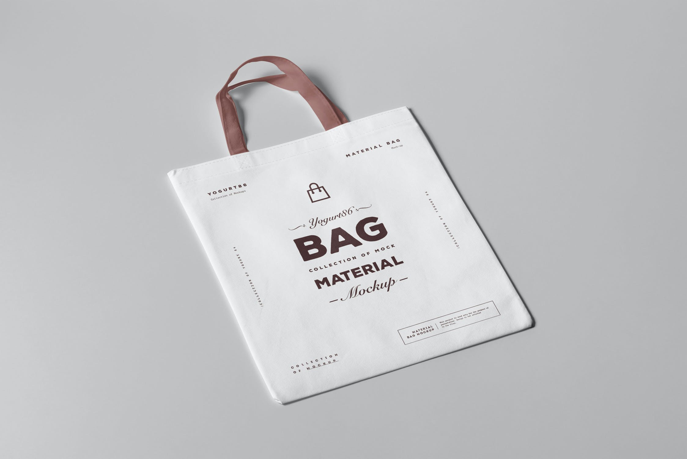 6款纸质购物袋手提袋样机模板 Material Bag Mockup_img_2