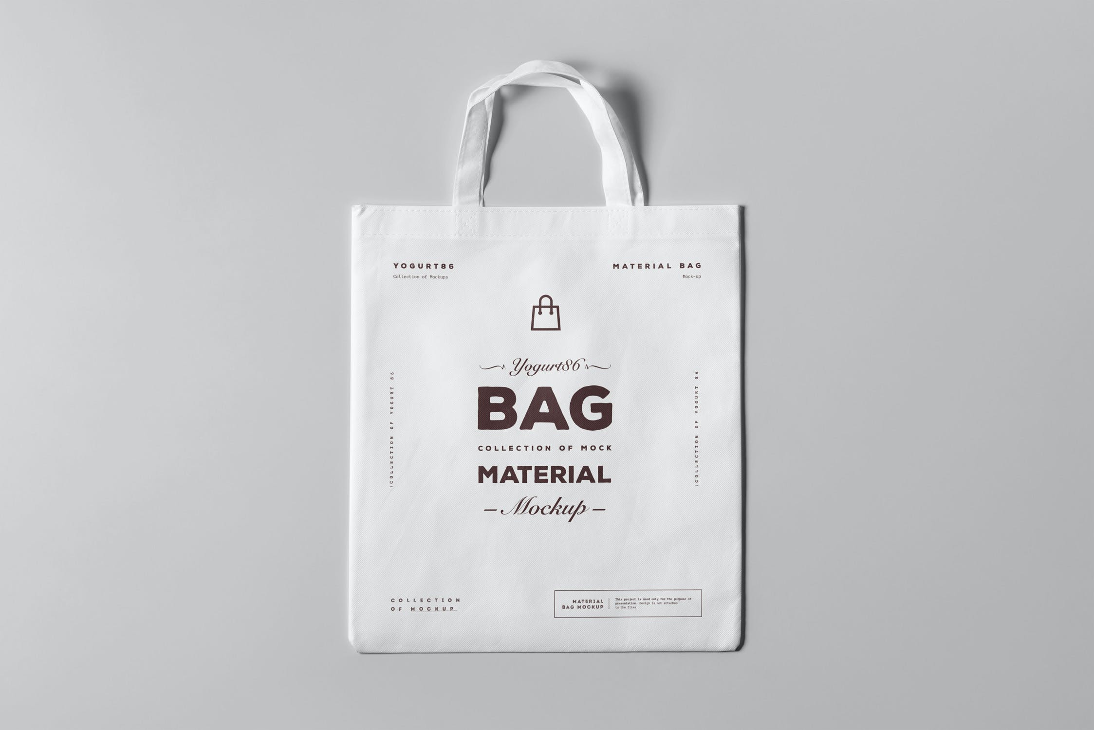 6款纸质购物袋手提袋样机模板 Material Bag Mockup_img_2