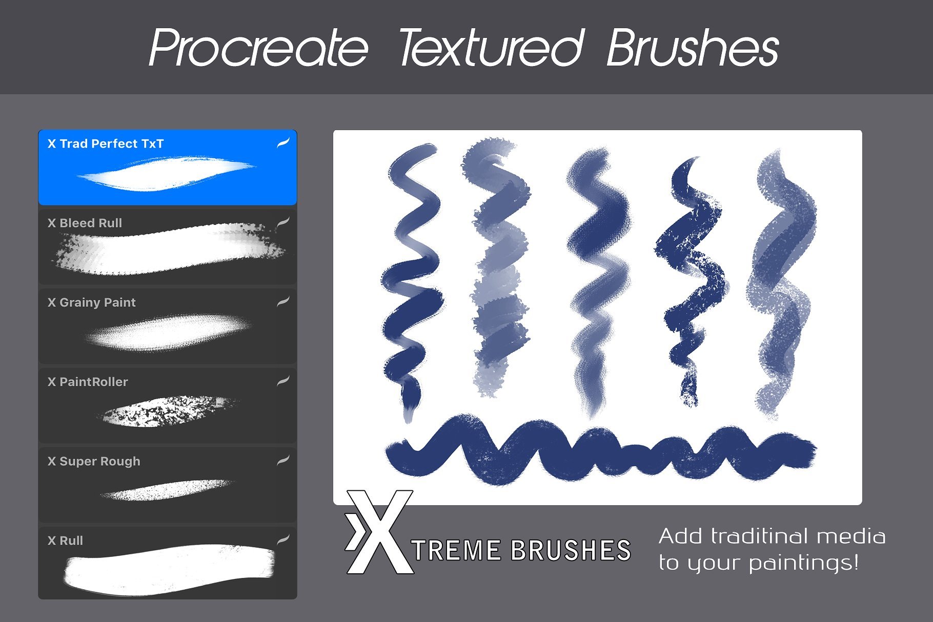 1000多款专业Procreate笔刷样式素材套装 Procreate MEGA BUNDLE! (1K+ BRUSHES)_img_2