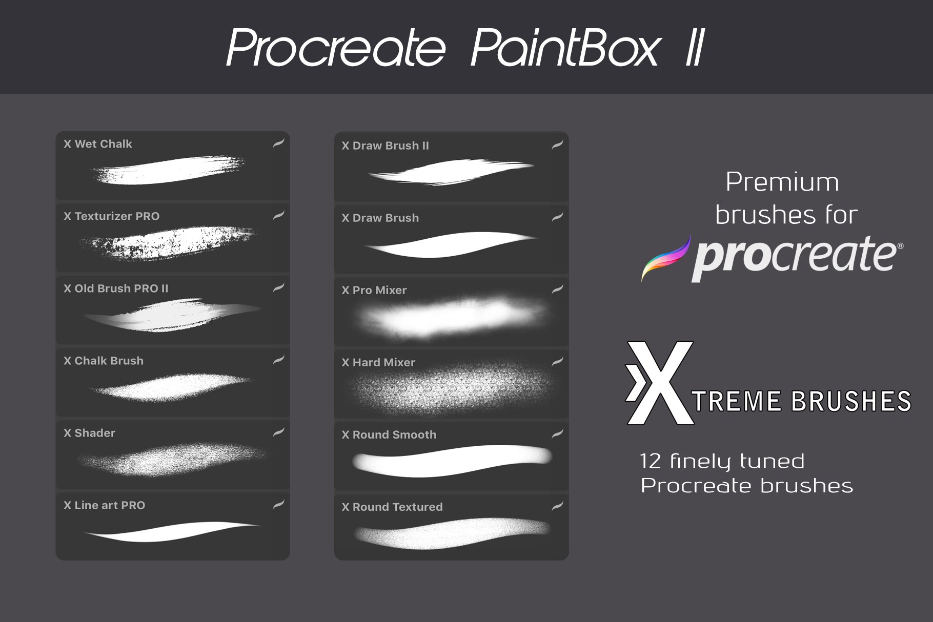 1000多款专业Procreate笔刷样式素材套装 Procreate MEGA BUNDLE! (1K+ BRUSHES)_img_2