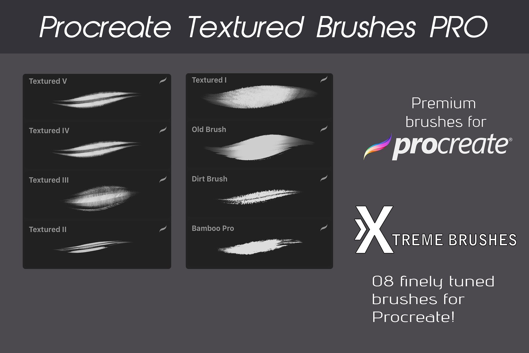 1000多款专业Procreate笔刷样式素材套装 Procreate MEGA BUNDLE! (1K+ BRUSHES)_img_2