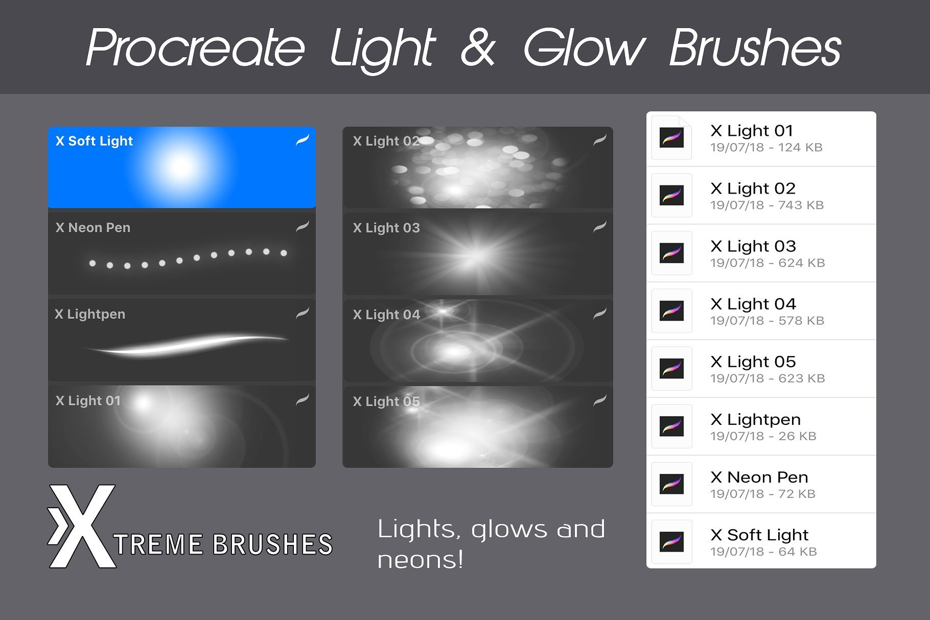 1000多款专业Procreate笔刷样式素材套装 Procreate MEGA BUNDLE! (1K+ BRUSHES)_img_2