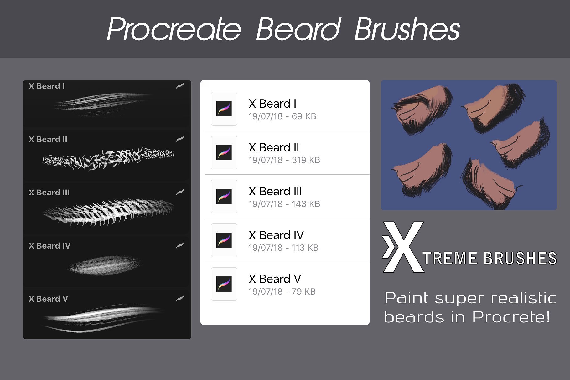 1000多款专业Procreate笔刷样式素材套装 Procreate MEGA BUNDLE! (1K+ BRUSHES)_img_2