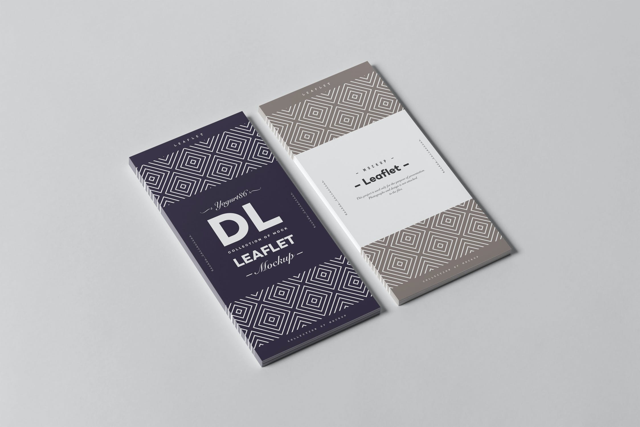 8款海报宣传单设计样机模板 Leaflet DL Mockup_img_2