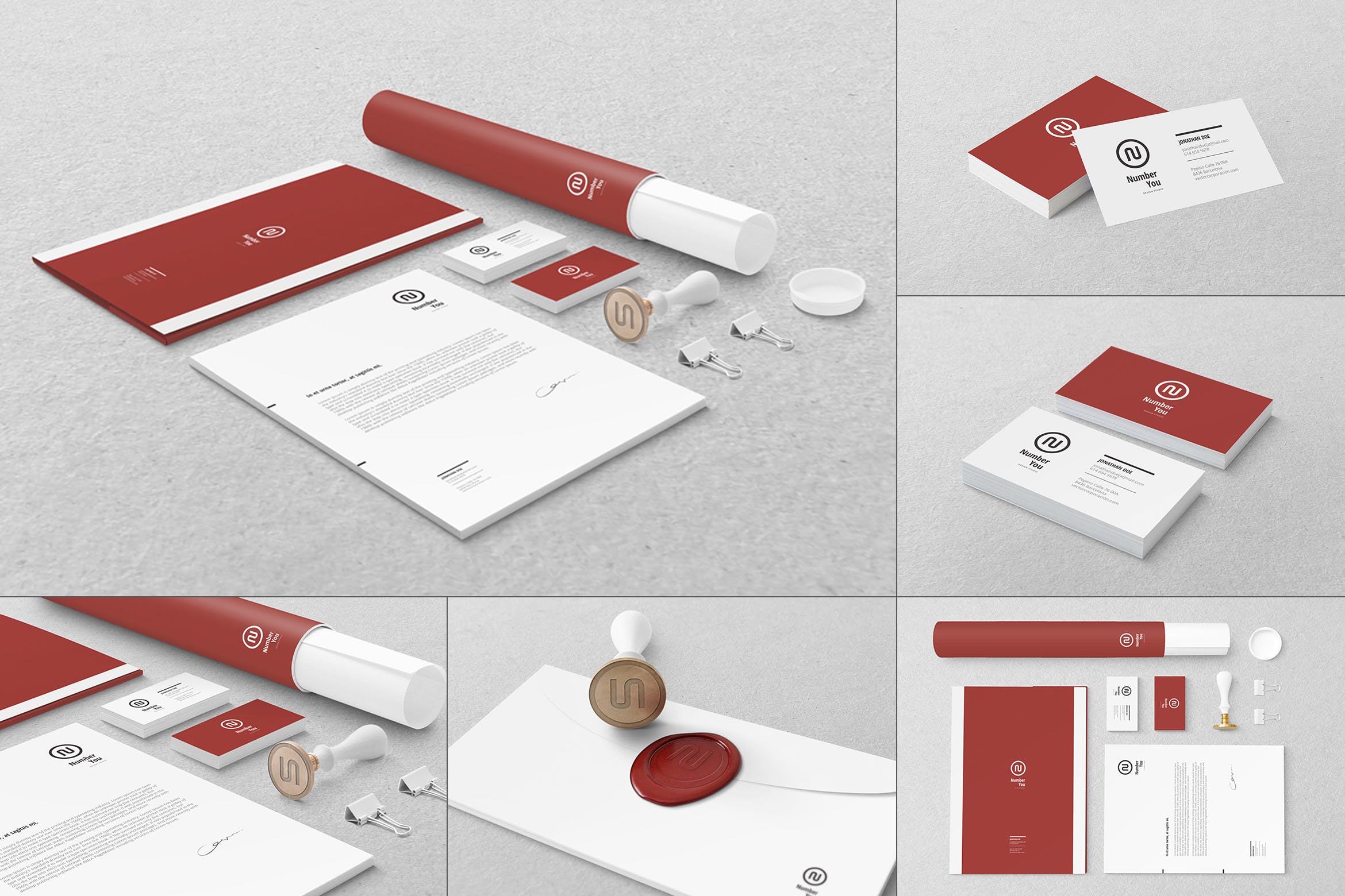 品牌VI办公用品样机模板 Branding / Identity Mockup 3_img_2