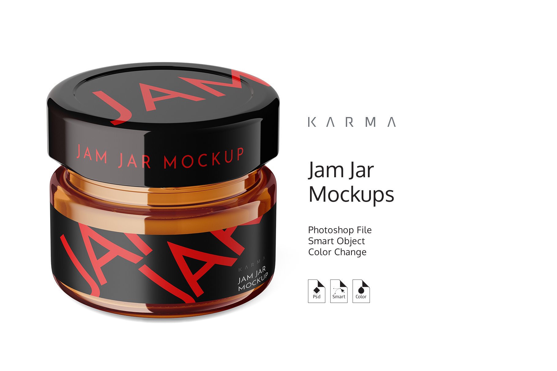 食品果酱瓶样机模板 Jar Jam Mockup 4_img_2