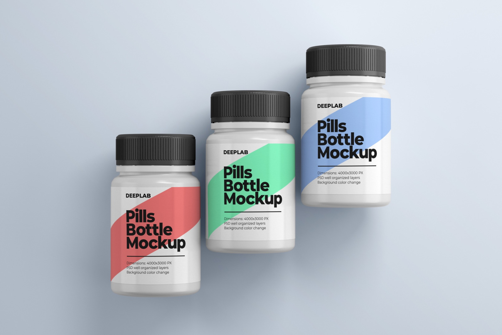 11款医疗药物塑料瓶样机模板 Pill Bottle Premium Mockup Set_img_2