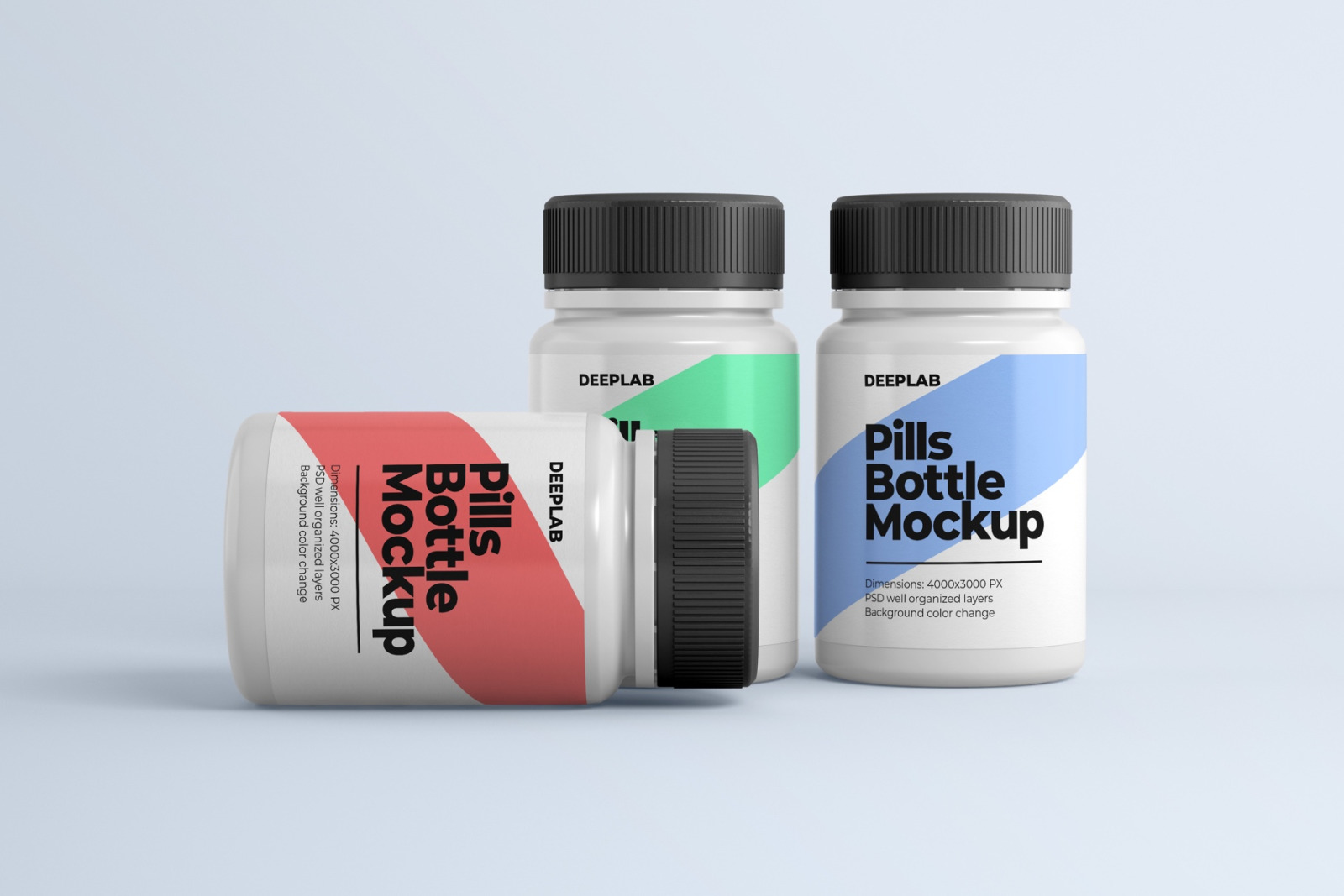 11款医疗药物塑料瓶样机模板 Pill Bottle Premium Mockup Set_img_2