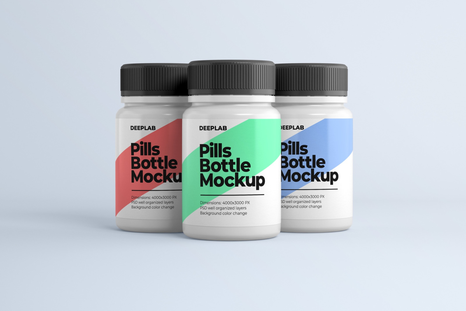 11款医疗药物塑料瓶样机模板 Pill Bottle Premium Mockup Set_img_2