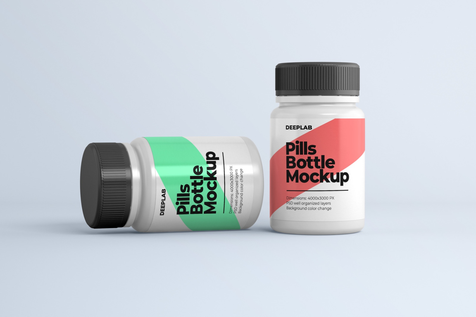 11款医疗药物塑料瓶样机模板 Pill Bottle Premium Mockup Set_img_2