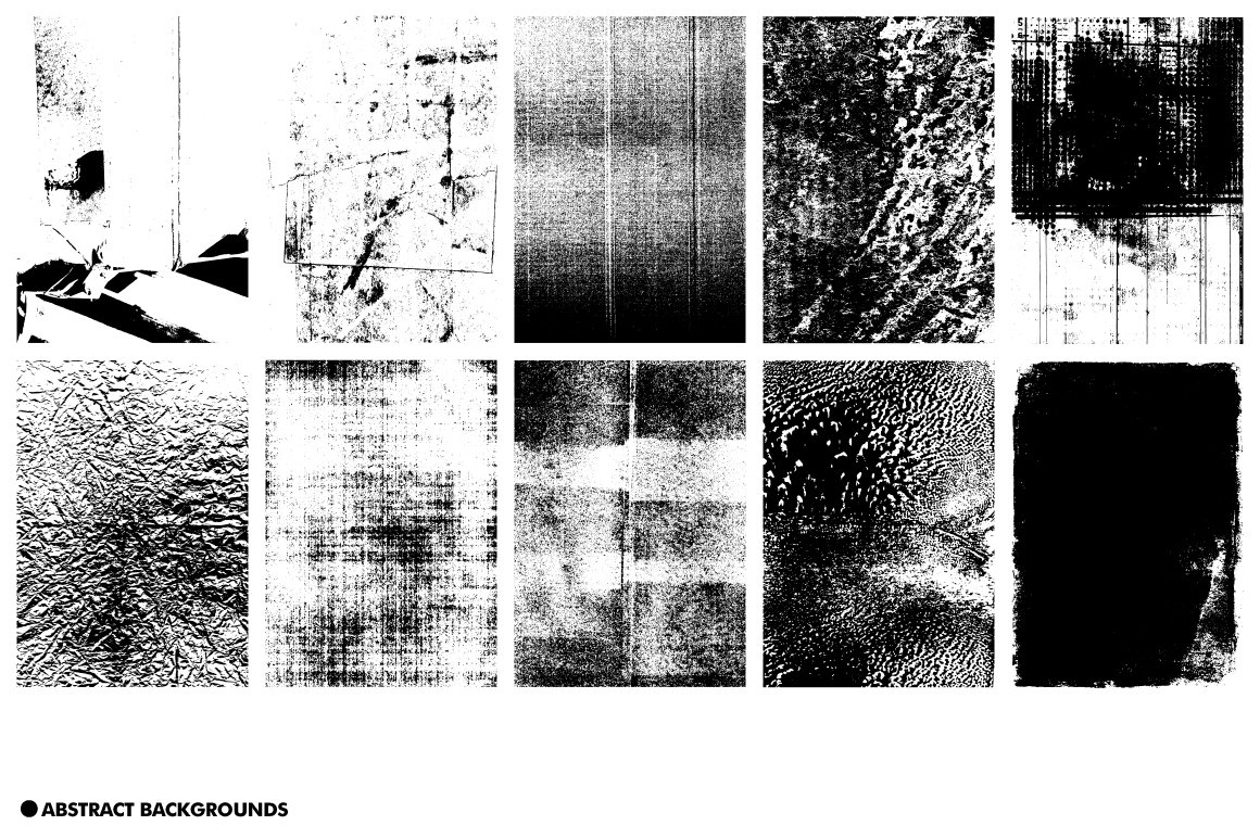 30款抽象做旧水墨矢量纹理素材包 Abstract Vector Textures Kit_img_2