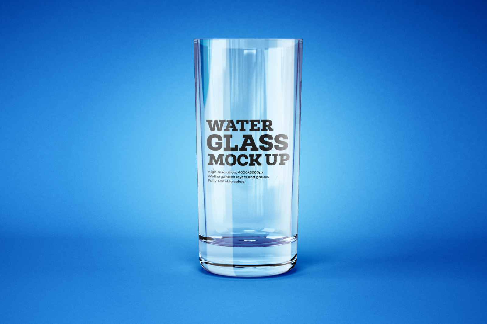 9款透明玻璃酒杯/水杯样机 Water And Cocktail Glass Mockup Set_img_2