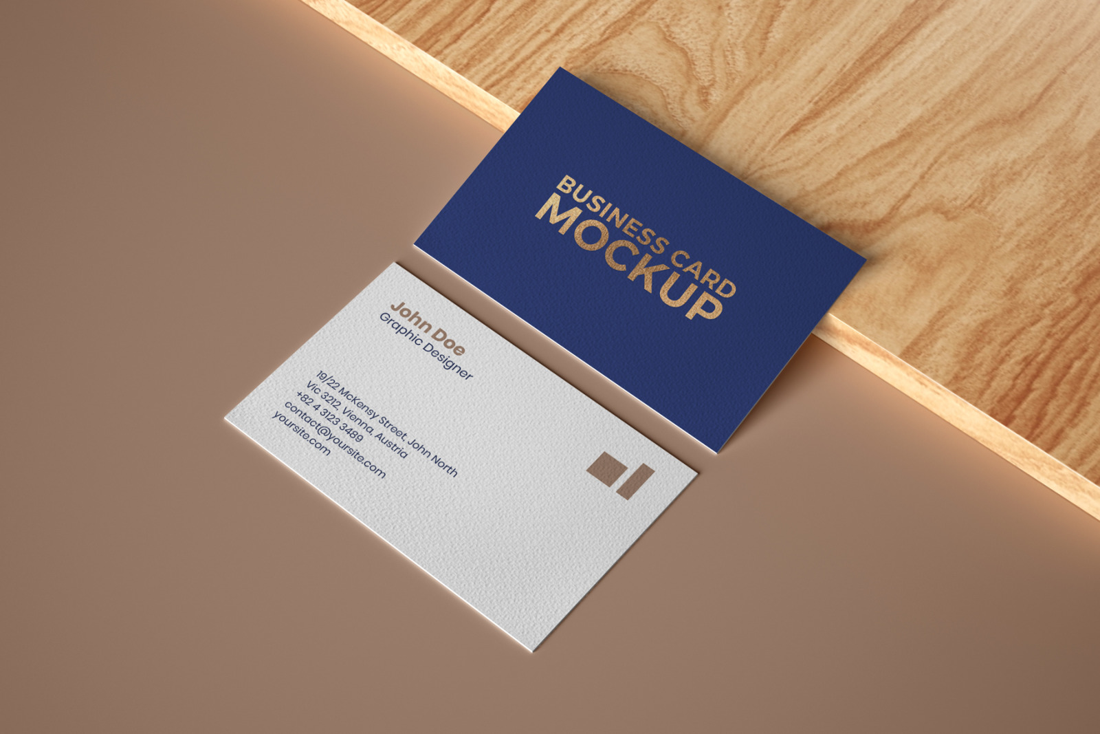 16款光影商务名片展示PSD样机 Business Card Mockup Set With Overlay Shadow_img_2