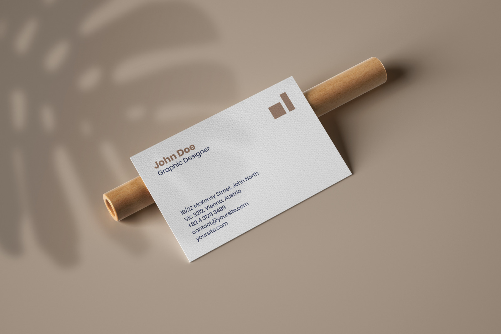 16款光影商务名片展示PSD样机 Business Card Mockup Set With Overlay Shadow_img_2