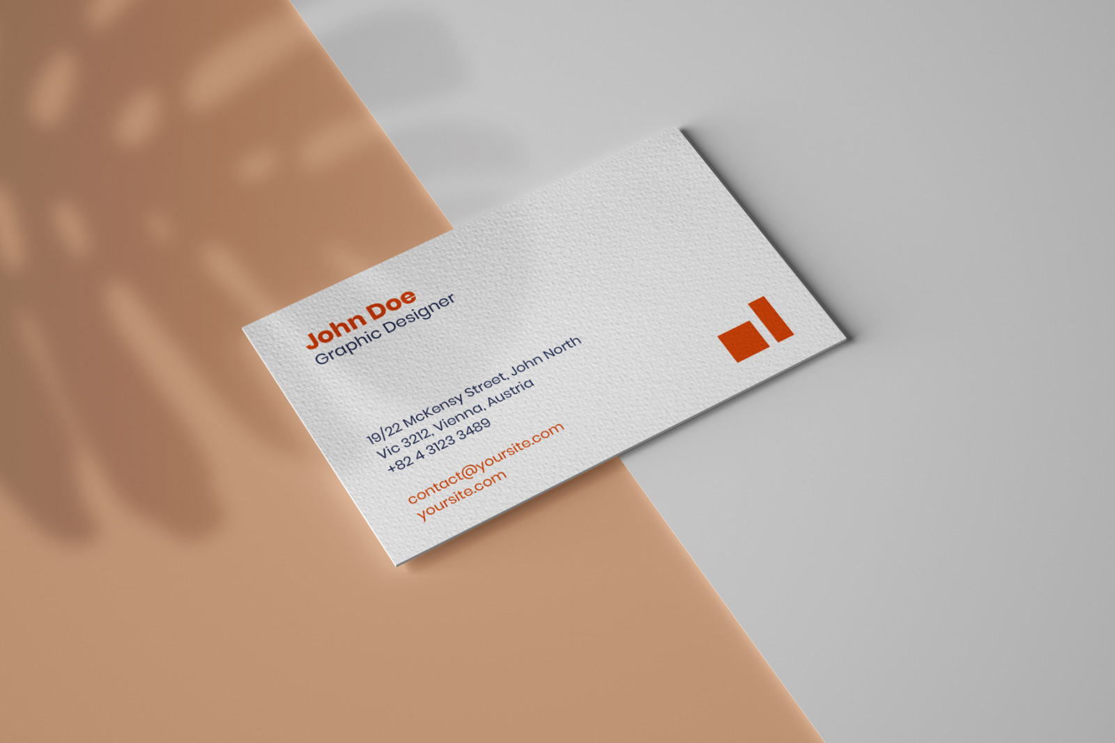 16款光影商务名片展示PSD样机 Business Card Mockup Set With Overlay Shadow_img_2