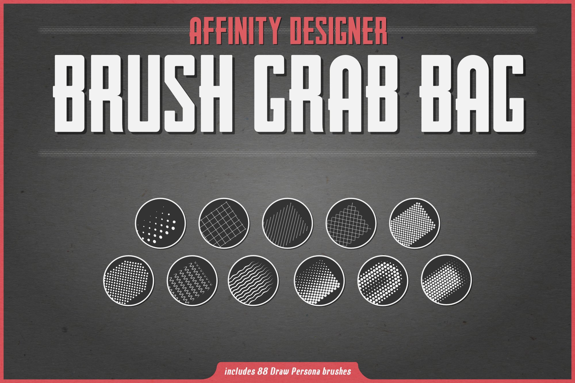 88款半调网格点状Affinity笔刷 Affinity Designer Brush Grab Bag_img_2