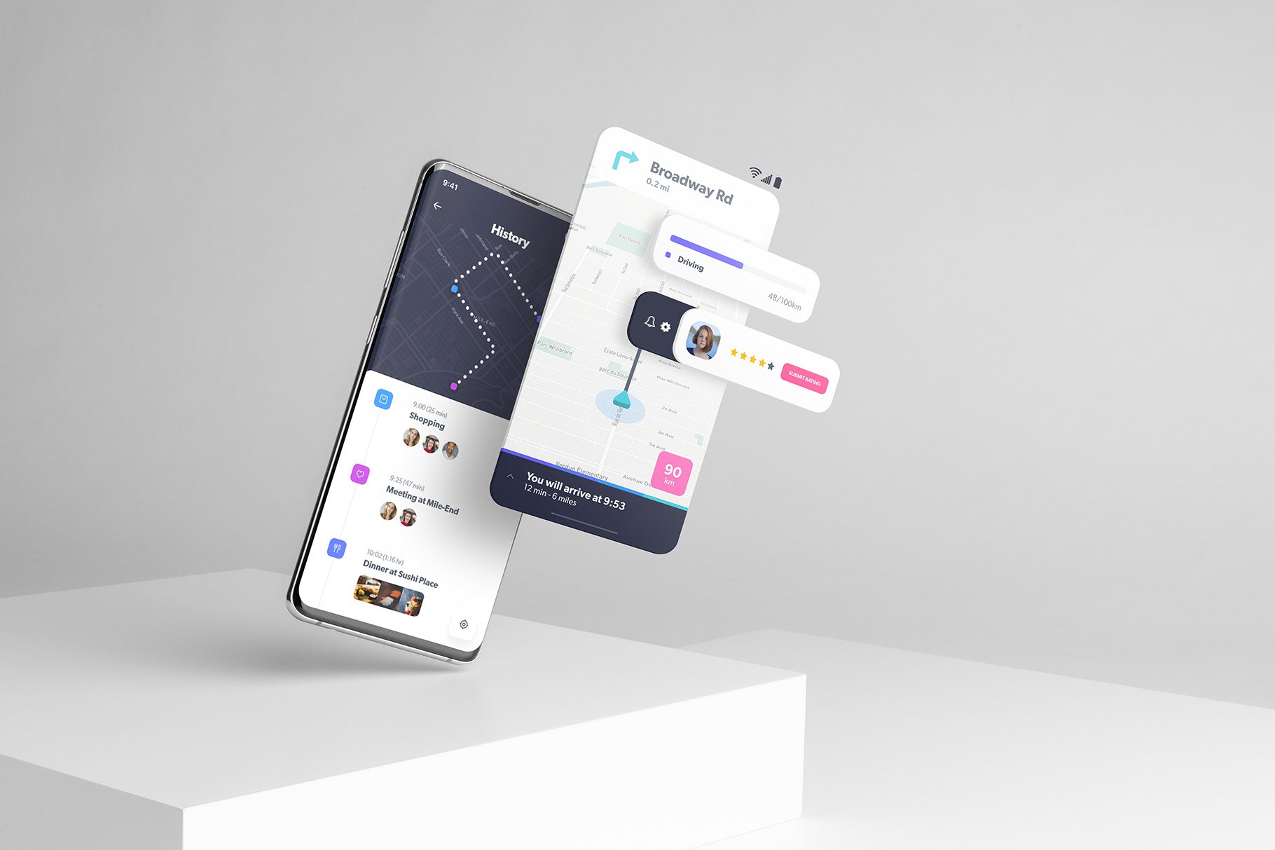 11个Galaxy s10 +智能手机屏幕样机模板 Android Smartphone Mockup_img_2