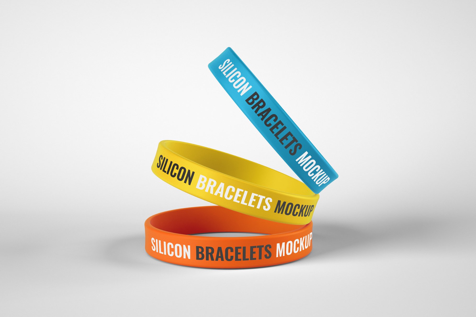 12款硅胶手环设计样机 Silicone Rubber Bracelet Mockup_img_2