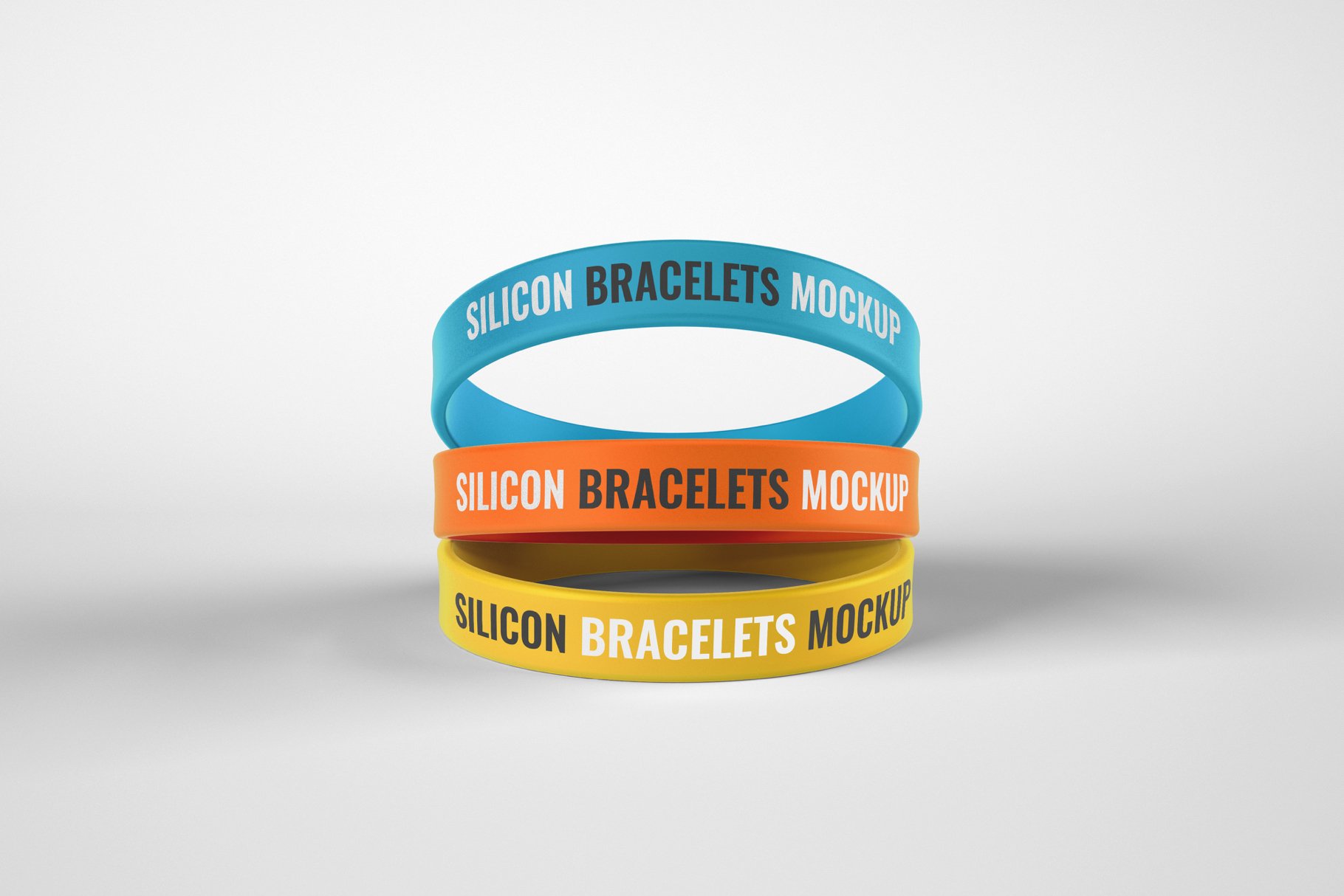 12款硅胶手环设计样机 Silicone Rubber Bracelet Mockup_img_2