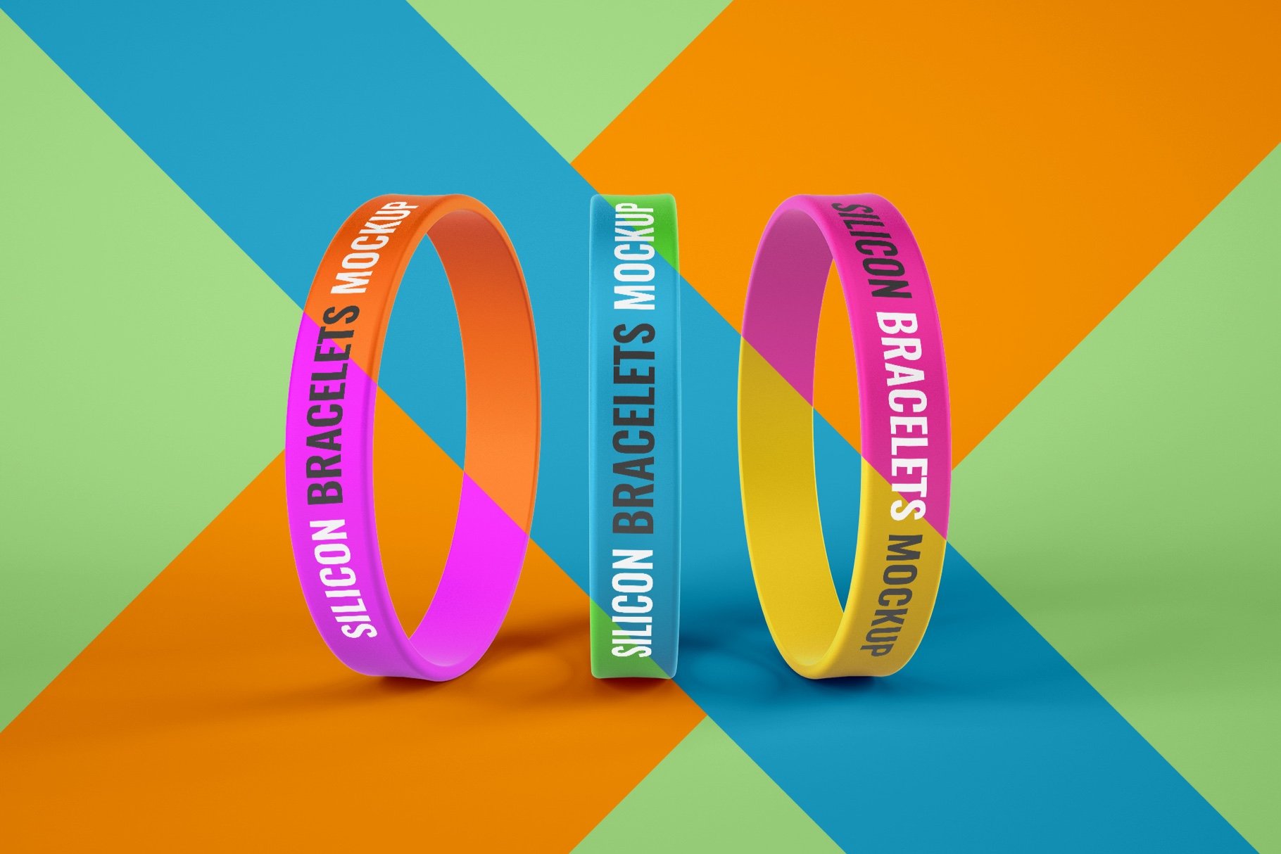 12款硅胶手环设计样机 Silicone Rubber Bracelet Mockup_img_2