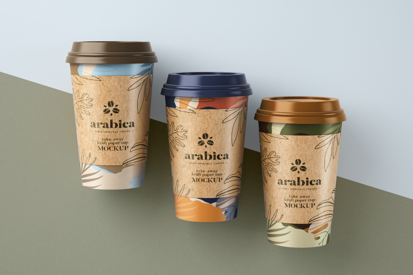 23款外卖咖啡纸杯PSD样机 Take Away Paper Coffee Cup Mockup Set_img_2