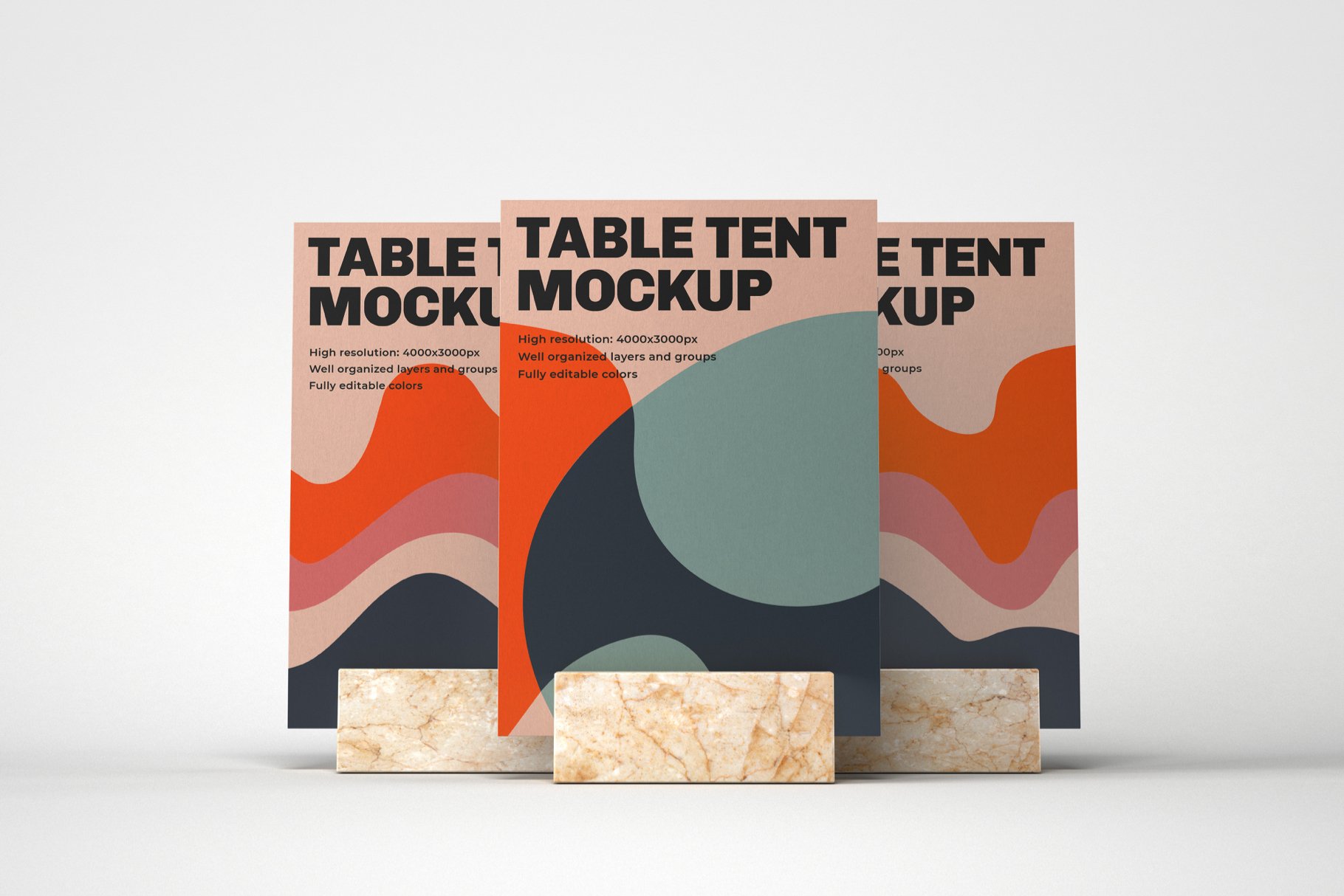 10款餐厅菜单展架PSD样机 Table Tent and Sign Mockup Set_img_2