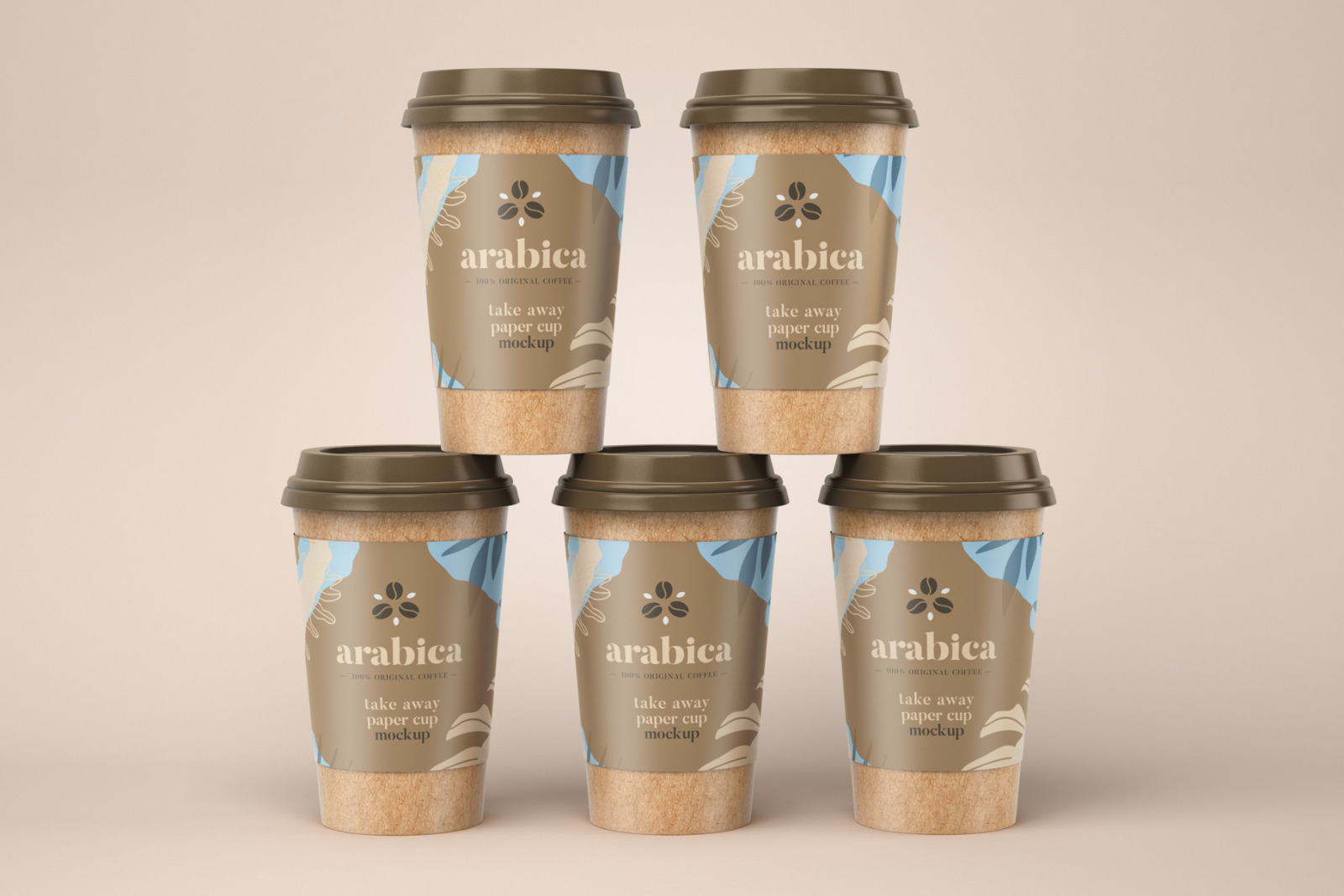 23款外卖咖啡纸杯PSD样机 Take Away Paper Coffee Cup Mockup Set_img_2