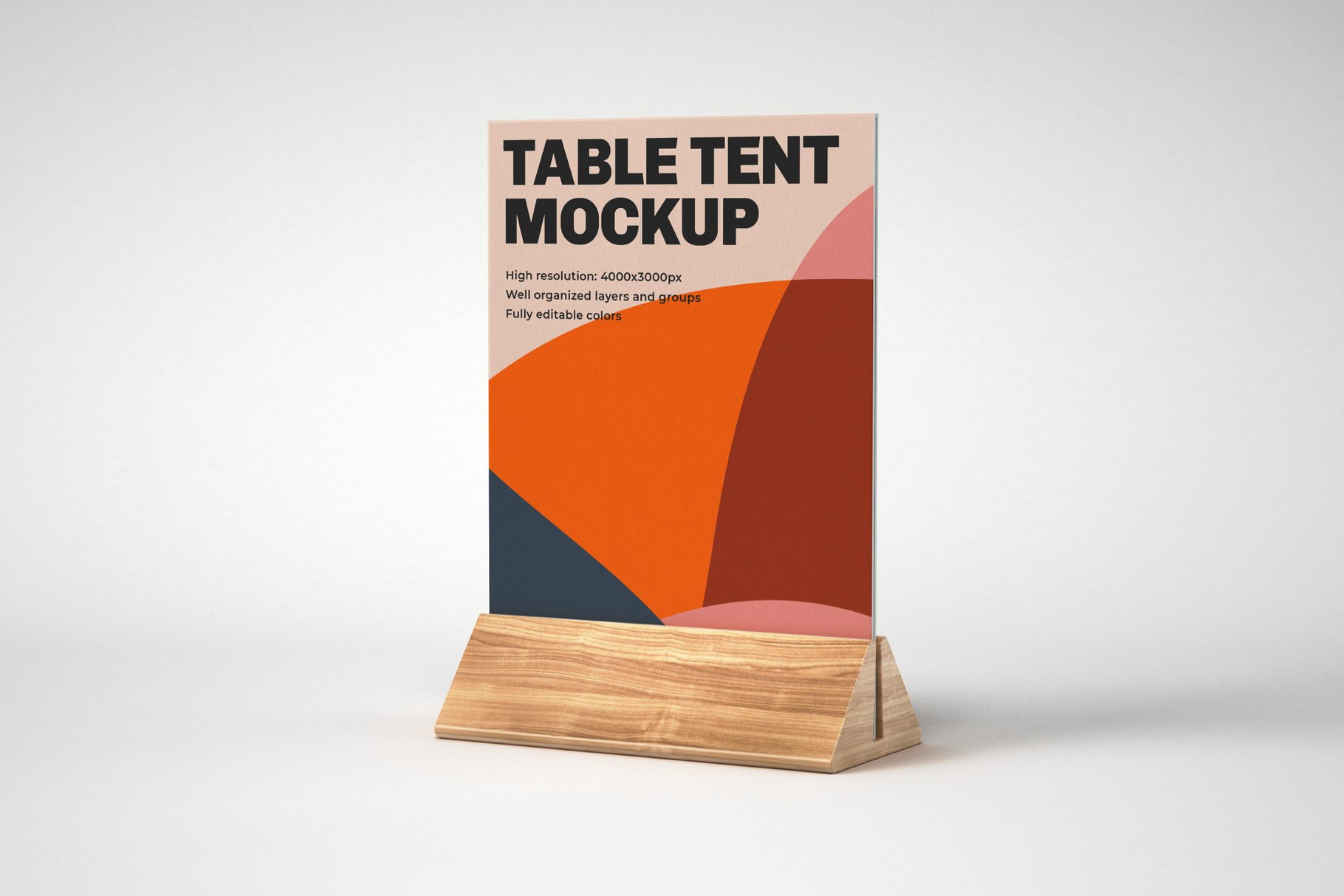 10款餐厅菜单展架PSD样机 Table Tent and Sign Mockup Set_img_2