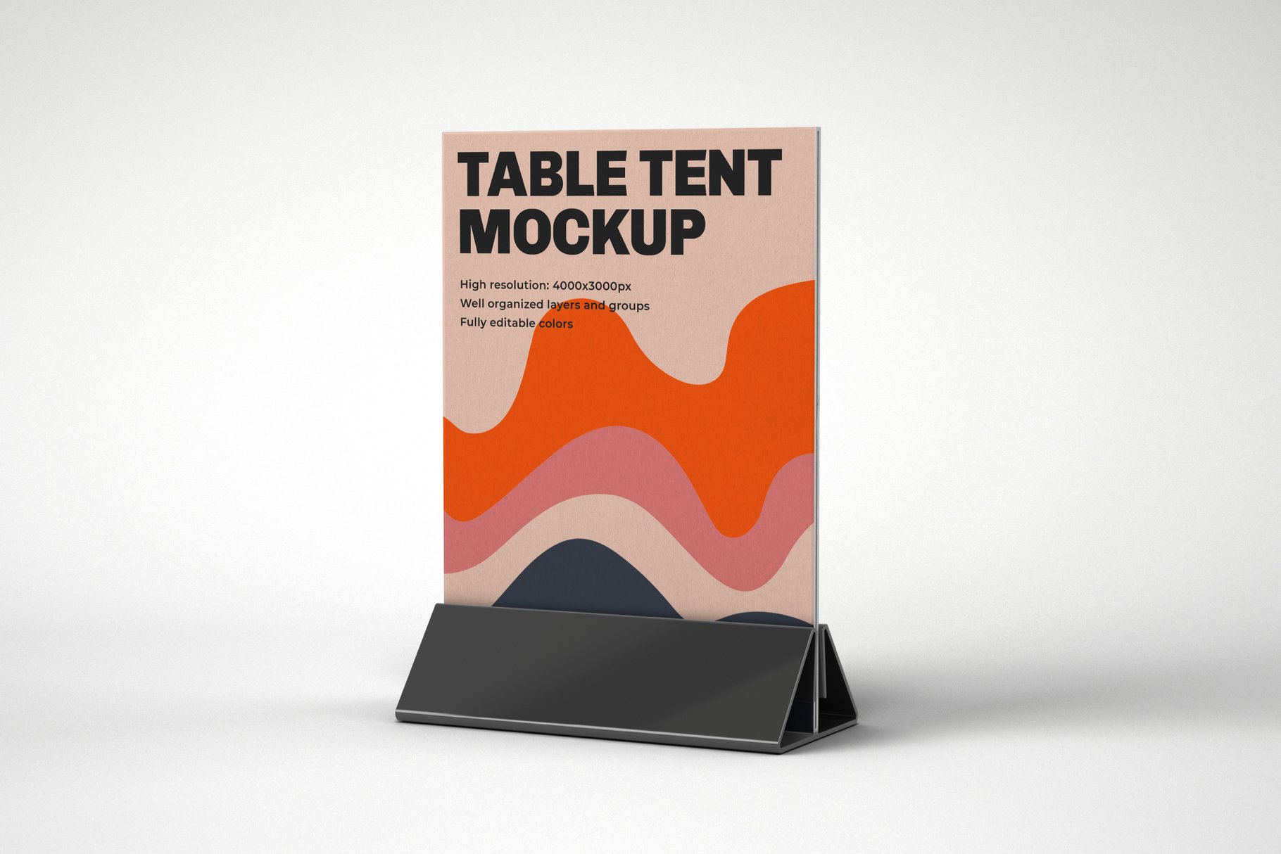 10款餐厅菜单展架PSD样机 Table Tent and Sign Mockup Set_img_2