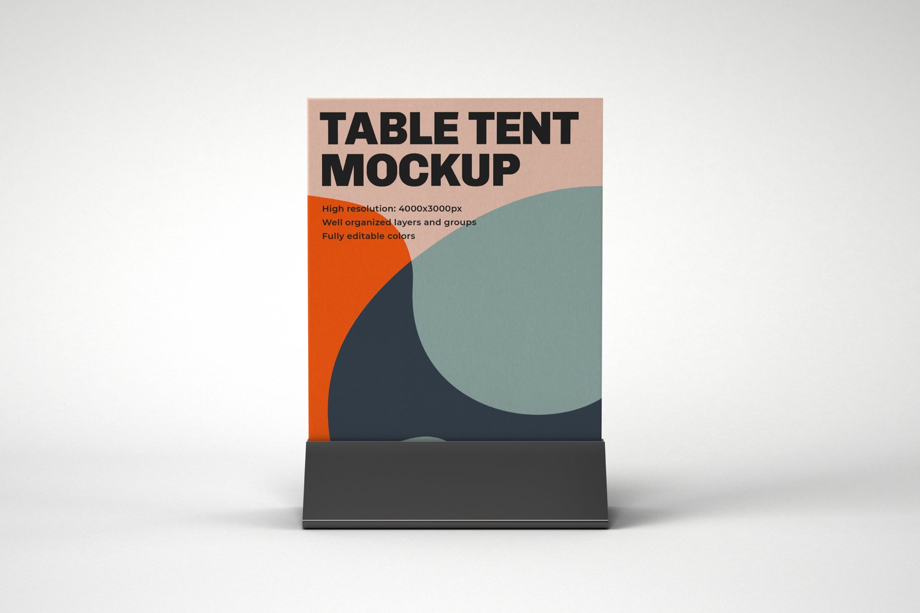 10款餐厅菜单展架PSD样机 Table Tent and Sign Mockup Set_img_2