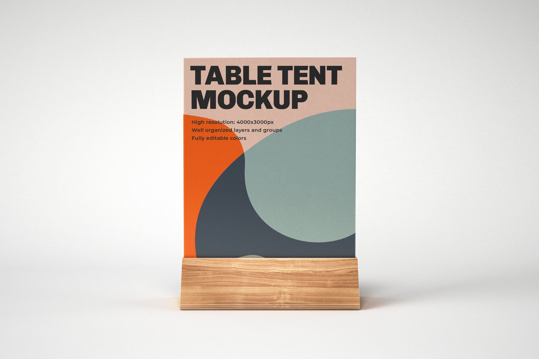 10款餐厅菜单展架PSD样机 Table Tent and Sign Mockup Set_img_2