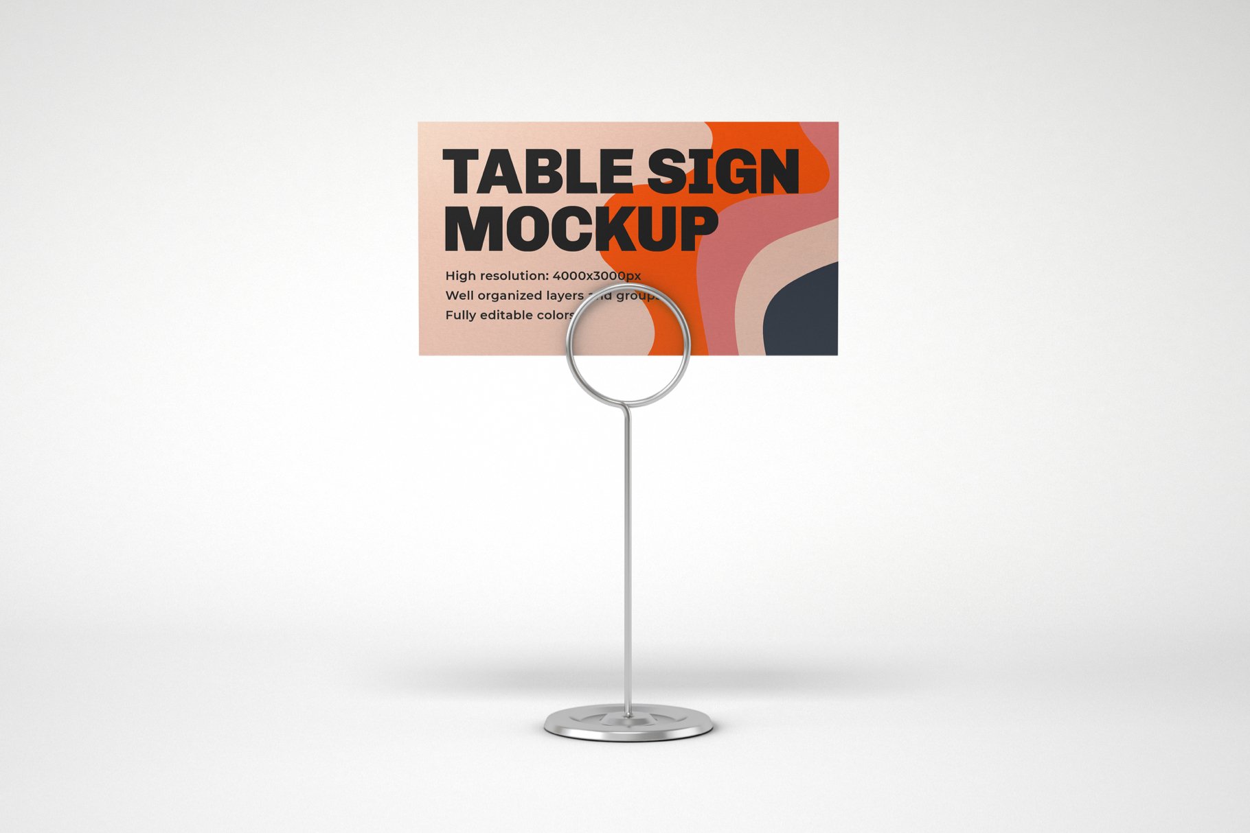 10款餐厅菜单展架PSD样机 Table Tent and Sign Mockup Set_img_2