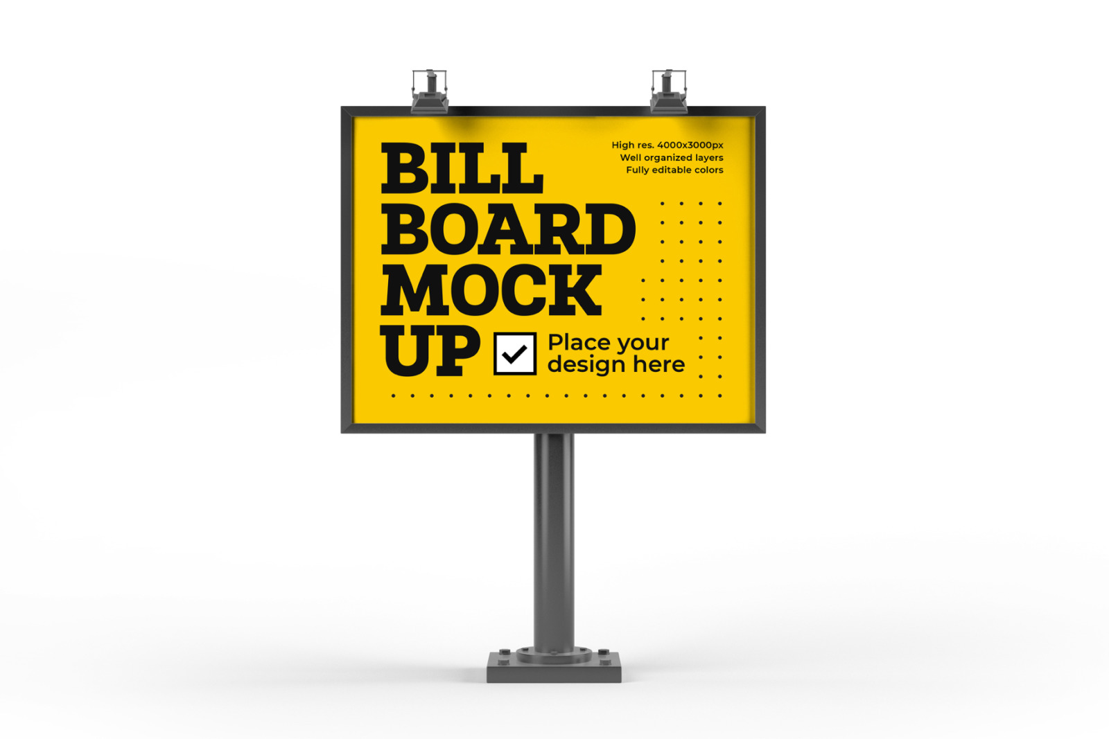 9款户外广告牌设计模拟展示样机 Billboard Mockup Set_img_2