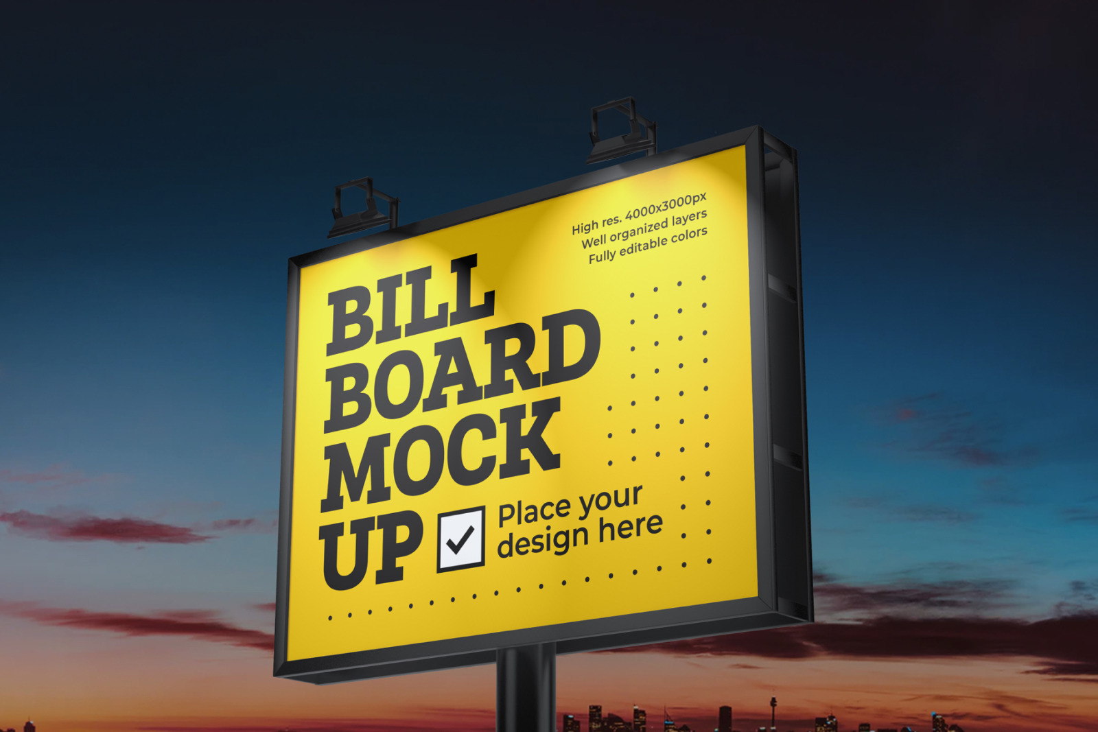 9款户外广告牌设计模拟展示样机 Billboard Mockup Set_img_2