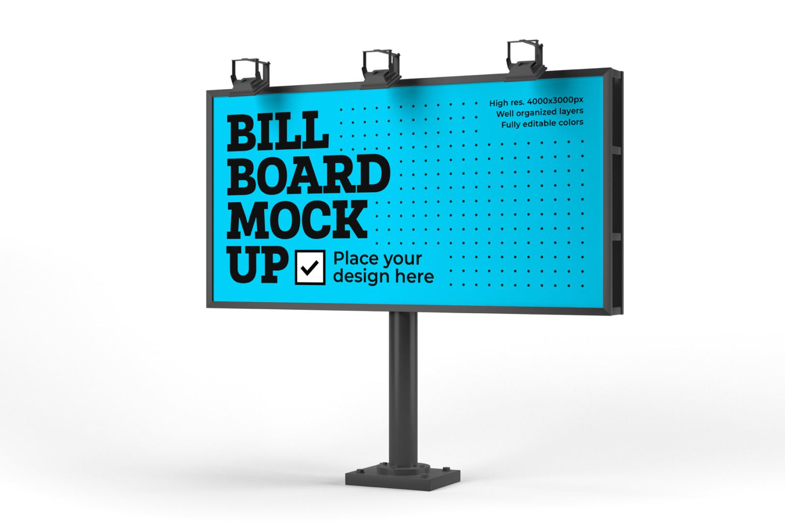 9款户外广告牌设计模拟展示样机 Billboard Mockup Set_img_2