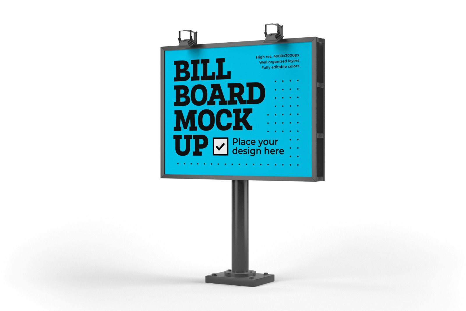 9款户外广告牌设计模拟展示样机 Billboard Mockup Set_img_2