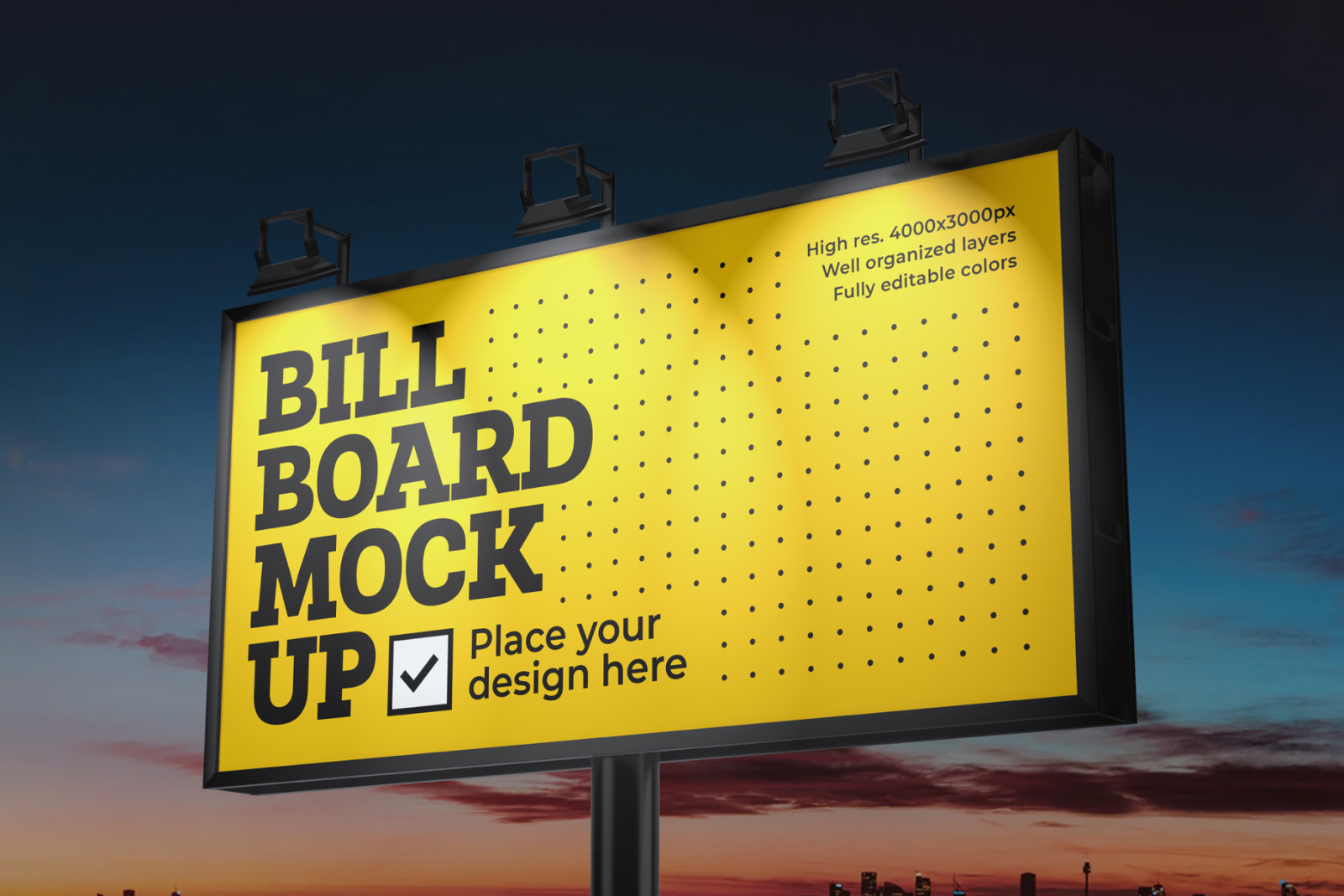 9款户外广告牌设计模拟展示样机 Billboard Mockup Set_img_2