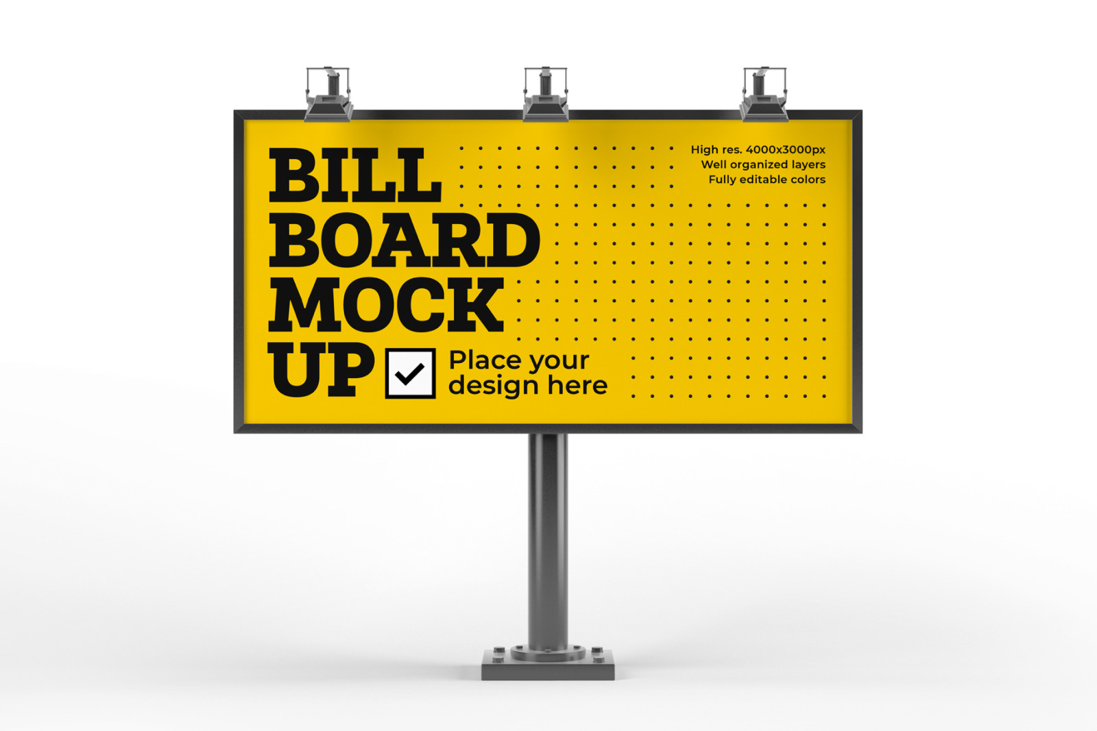 9款户外广告牌设计模拟展示样机 Billboard Mockup Set_img_2