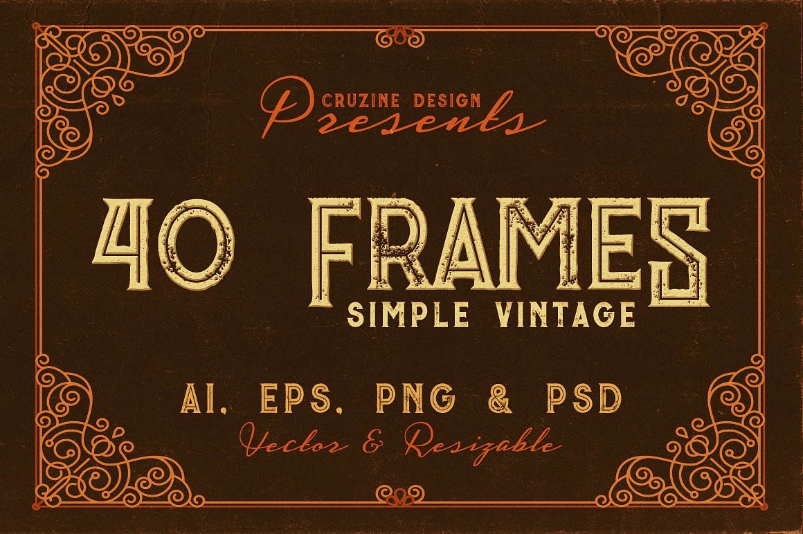 1023个复古徽标字体纹理素材合集 Vintage Bundle 249 Fonts & 414 Logos_img_2