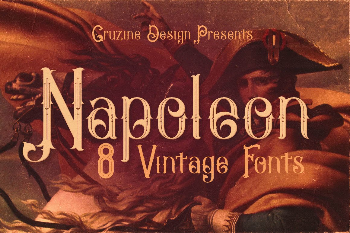 1023个复古徽标字体纹理素材合集 Vintage Bundle 249 Fonts & 414 Logos_img_2