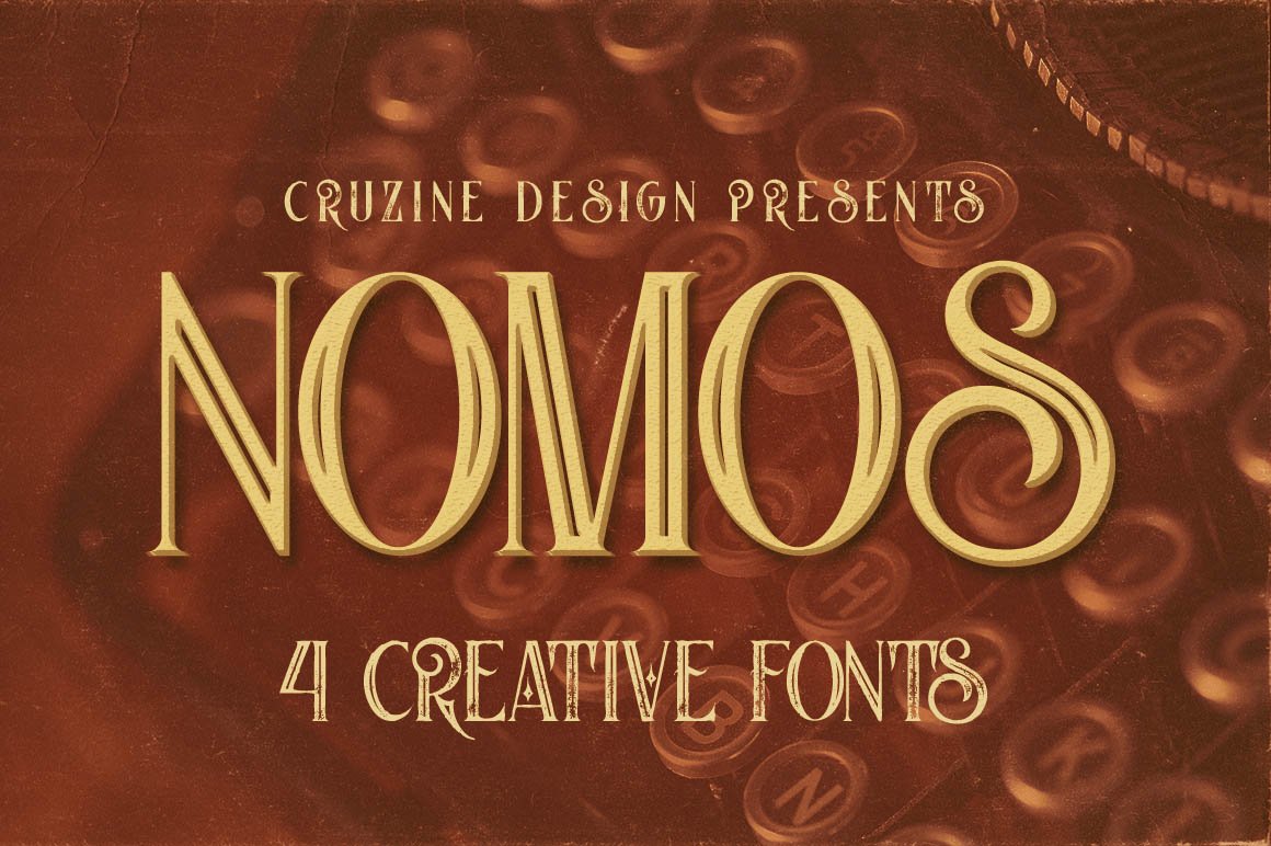 1023个复古徽标字体纹理素材合集 Vintage Bundle 249 Fonts & 414 Logos_img_2