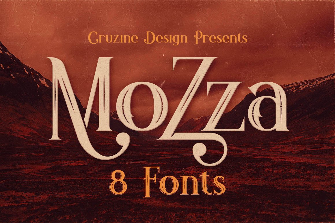 1023个复古徽标字体纹理素材合集 Vintage Bundle 249 Fonts & 414 Logos_img_2