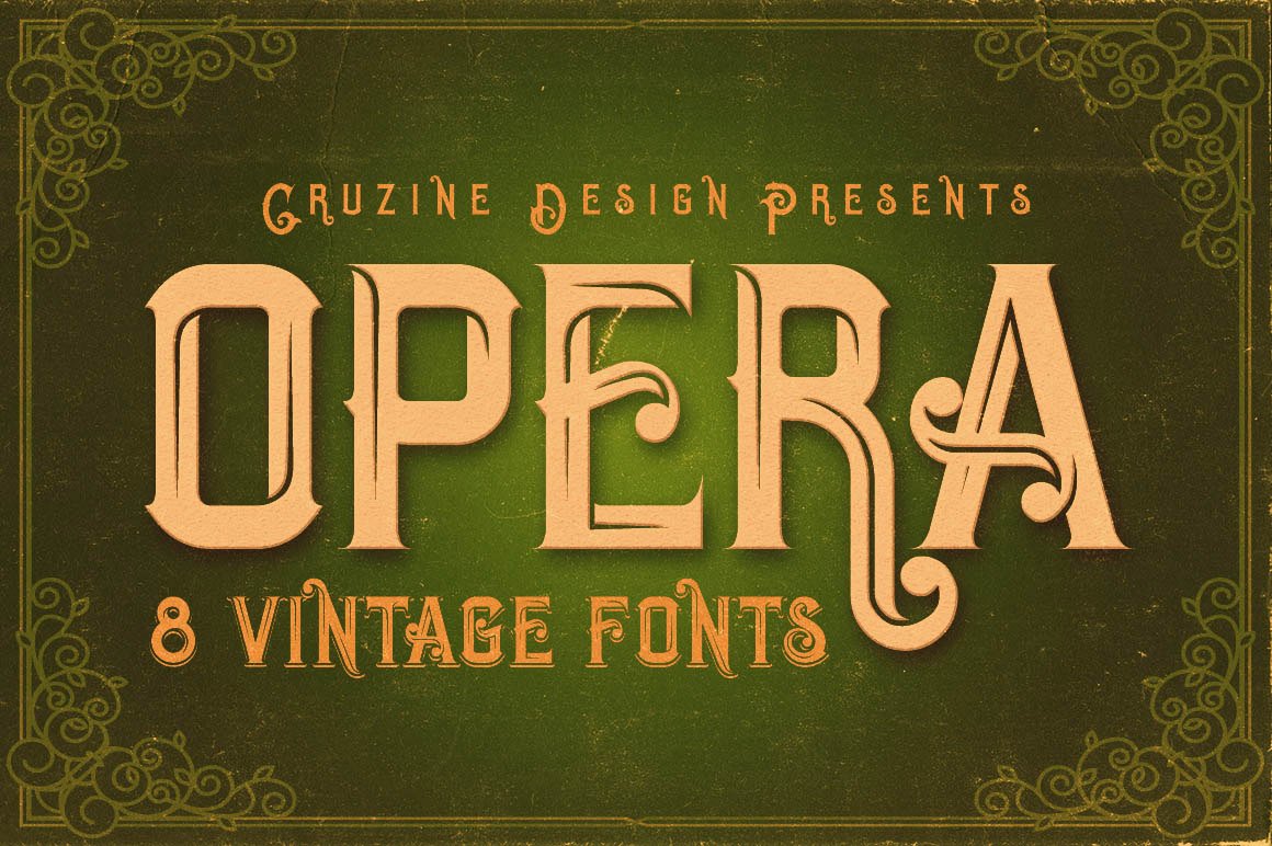 1023个复古徽标字体纹理素材合集 Vintage Bundle 249 Fonts & 414 Logos_img_2