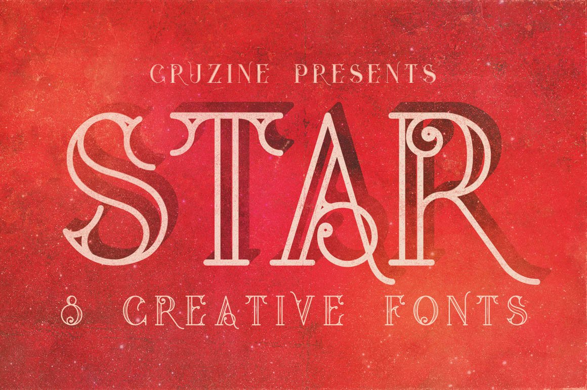 1023个复古徽标字体纹理素材合集 Vintage Bundle 249 Fonts & 414 Logos_img_2