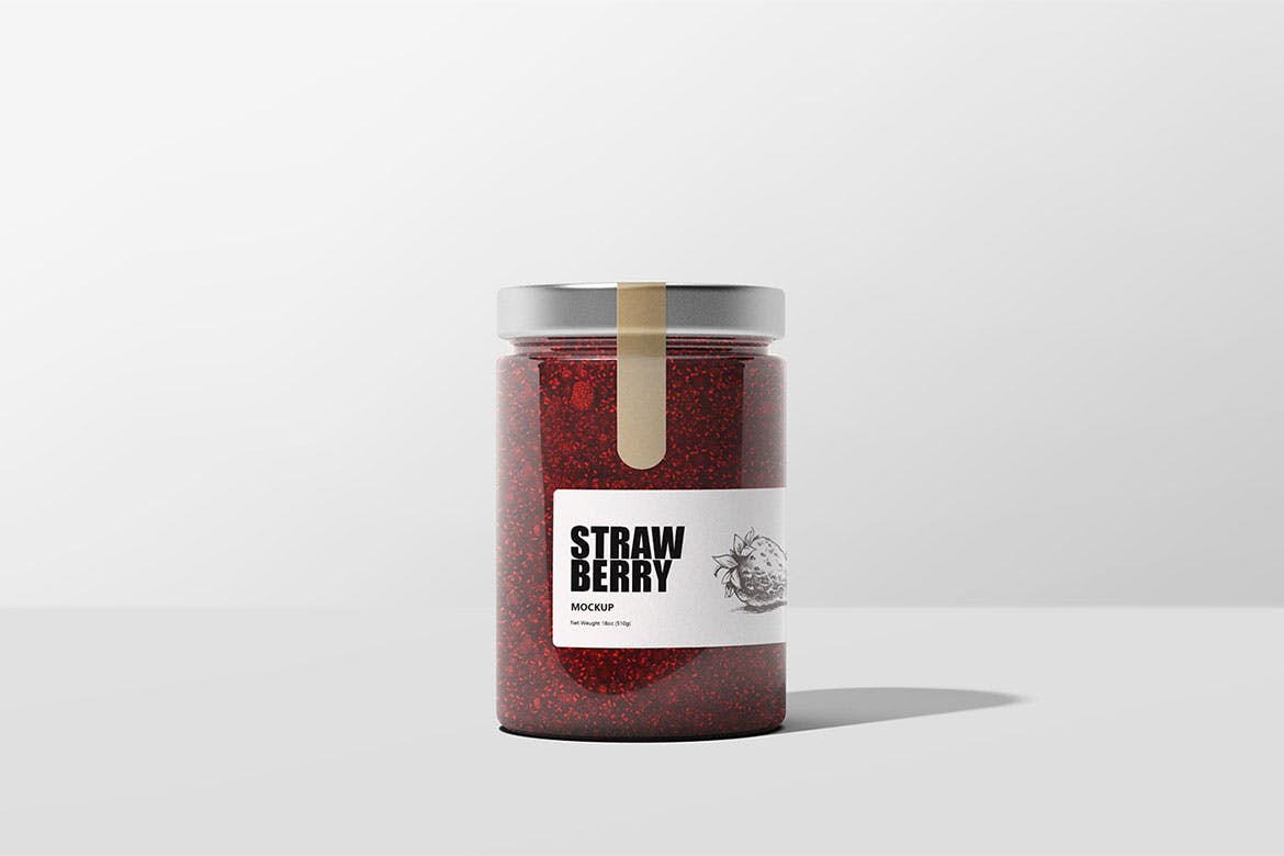 7款果酱罐头玻璃瓶样机模板 Jar Mockup_img_2